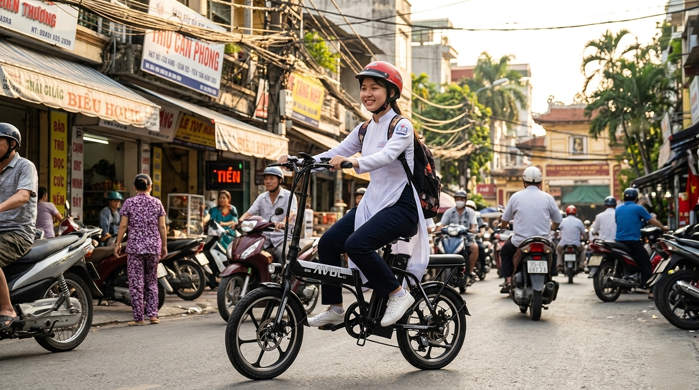 AVDL Ra Mắt Dòng Xe Đạp Điện Học Sinh An Toàn – Thiết Kế Riêng Cho Giới Trẻ Việt